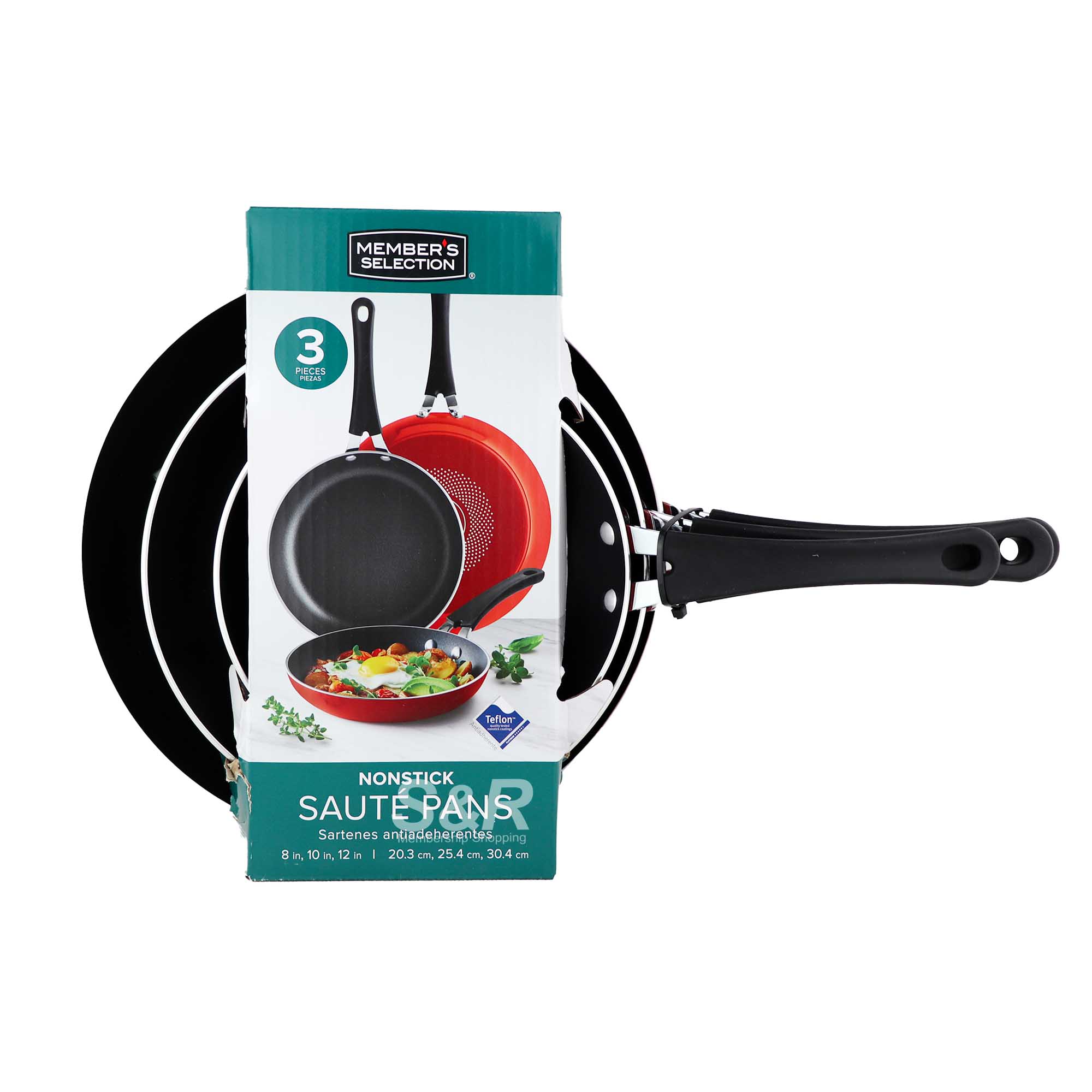 Member's Selection Nonstick Sauté Pans 3pcs Member's Selection Nonstick Sauté Pans 3pcs